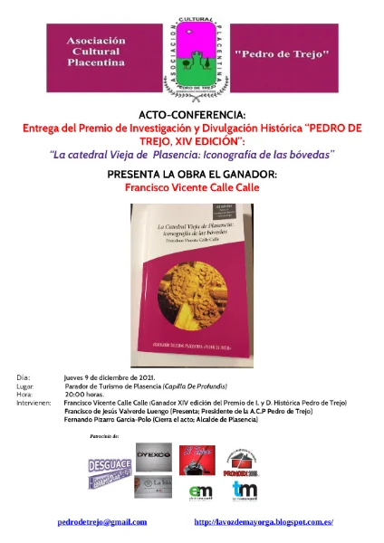 Entrega del Premio de Investigación y Divulgación Histórica Pedro de Trejo